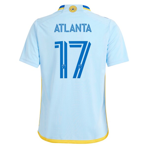 #17 Atlanta United FC adidas Youth 2024 The Resurgens Kit Replica Player Jersey - Light Blue