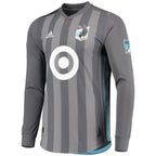 Minnesota United FC adidas 2018/19 Authentic Team Long Sleeve Jersey - Gray