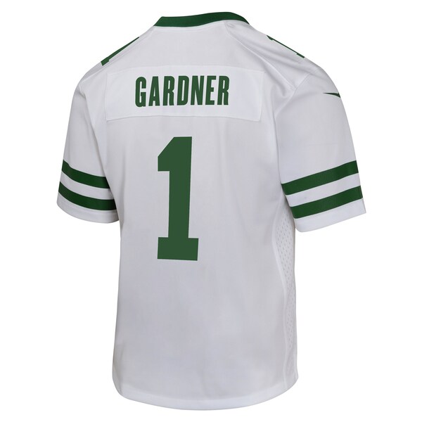 Ahmad Sauce Gardner New York Jets Nike Youth Game Jersey - Legacy White/Black/Green