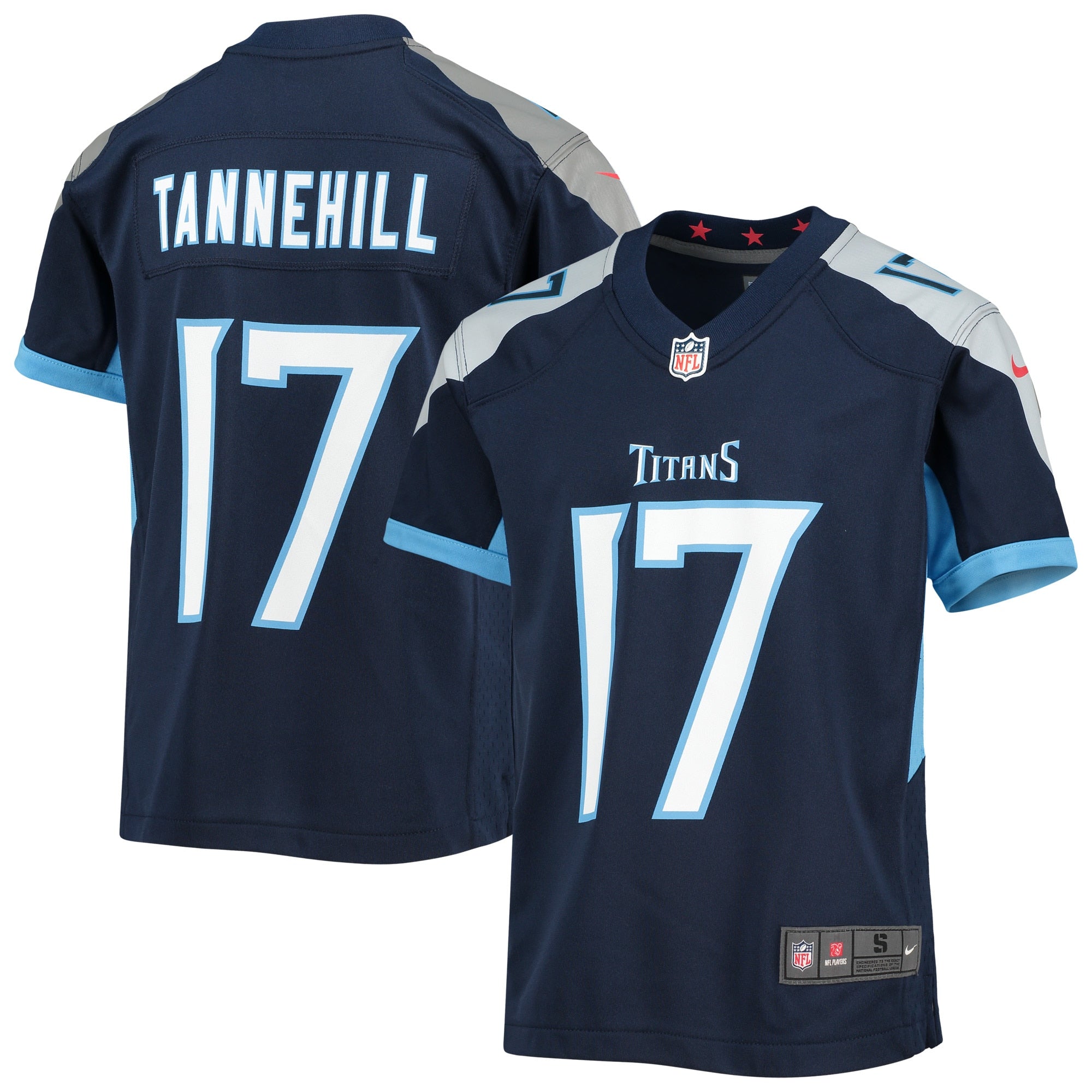 Ryan Tannehill Tennessee Titans Nike Youth Game Jersey - Light Blue/Navy