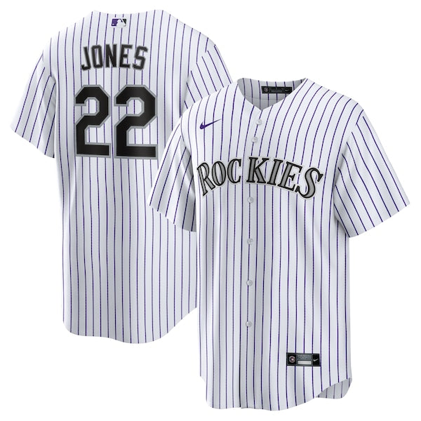 Nolan Jones Colorado Rockies Nike Home Replica Jersey - White