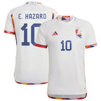 Eden Hazard Belgium National Team adidas 2022/23 Away Replica Jersey - White