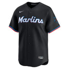 Miami Marlins Nike Alternate Limited Jersey - Black