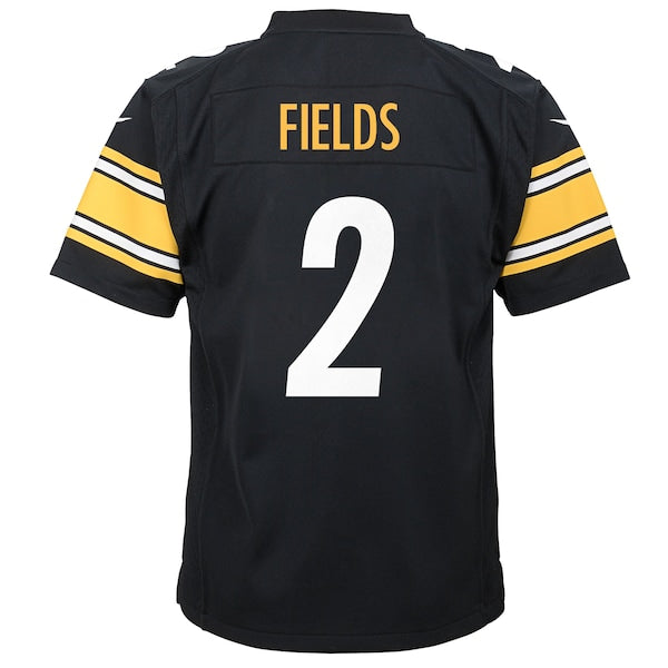Justin Fields Pittsburgh Steelers Nike Youth Team Game Jersey - Black