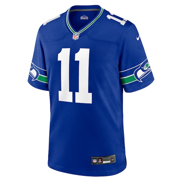 Jaxon Smith-Njigba Seattle Seahawks Nike Throwback Player Game Jersey - Royal/Navy