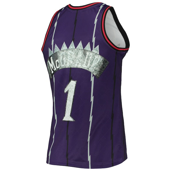 Tracy McGrady Toronto Raptors 1998/99 Hardwood Classics NBA 75th Anniversary Diamond Swingman Jersey - Purple