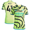 Declan Rice Arsenal adidas 2023/24 Away Replica Player Jersey - Yellow/Green