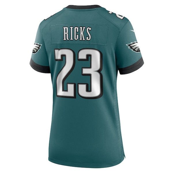 Eli Ricks Philadelphia Eagles Nike Women's Team Game Jersey - Midnight Green