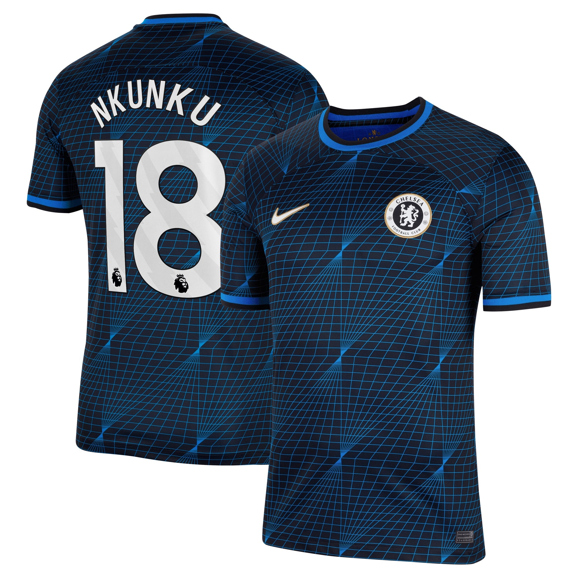 Christopher Nkunku Chelsea Nike 2023/24 Third Stadium Replica Player Jersey - Mint/Blue/Navy