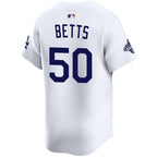 Mookie Betts Los Angeles Dodgers Nike Home 2025 World Series Champions Limited Jersey - White