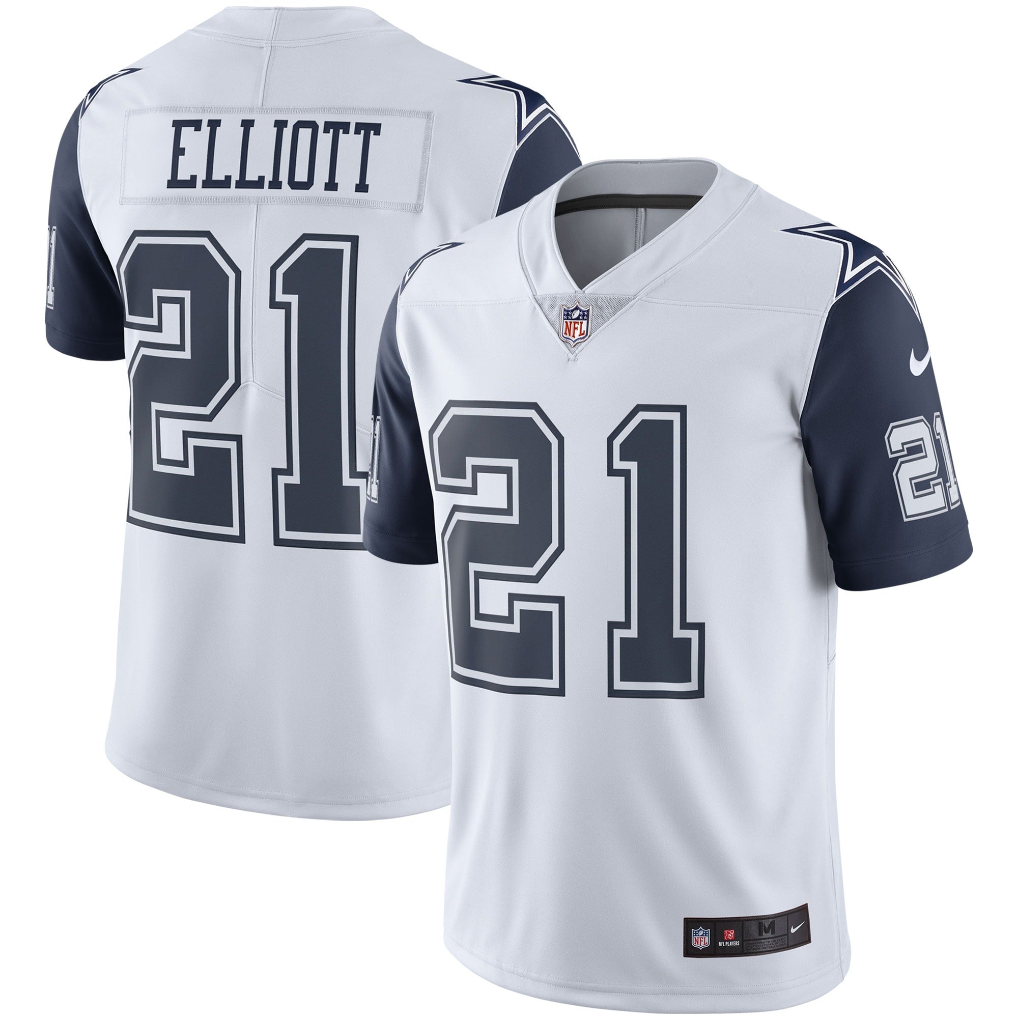 Ezekiel Elliott Dallas Cowboys Nike Alternate Vapor Limited Jersey - Navy/White