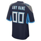 Tennessee Titans Nike Custom Jersey - Navy