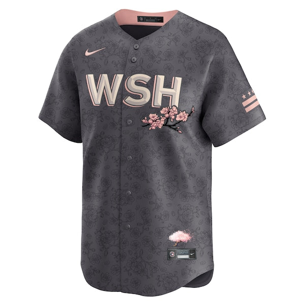 Washington Nationals Nike City Connect Limited Jersey - Charcoal