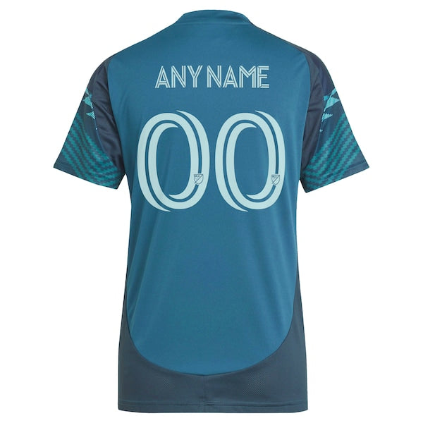 Seattle Sounders FC adidas Women's 2025 The Salish Sea Kit Replica Custom Jersey - Blue