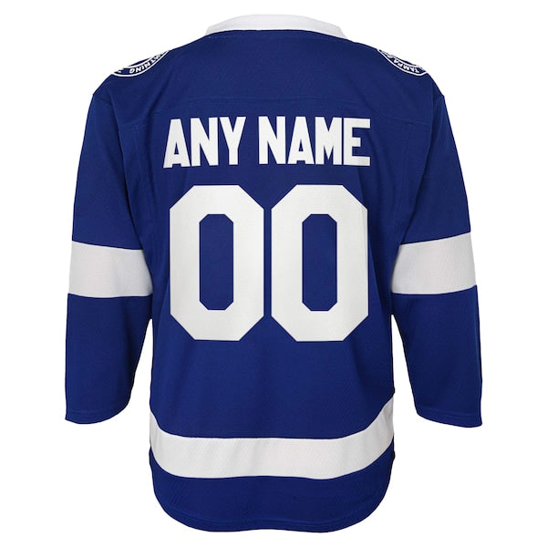 Tampa Bay Lightning Youth Replica Custom Jersey - Blue