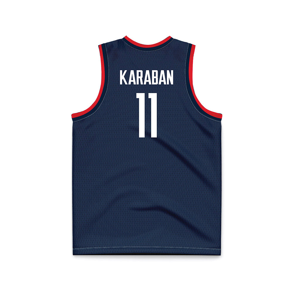 NCAA Men's Basketball : Alex Karaban - National Champions Navy Basketball Jersey