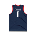 NCAA Men's Basketball : Alex Karaban - National Champions Navy Basketball Jersey