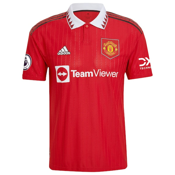 Manchester United adidas 2022/23 Home Authentic Blank Jersey - Red