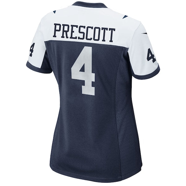 Dak Prescott Dallas Cowboys Nike Women's Alternate Game Team Jersey - Navy/White