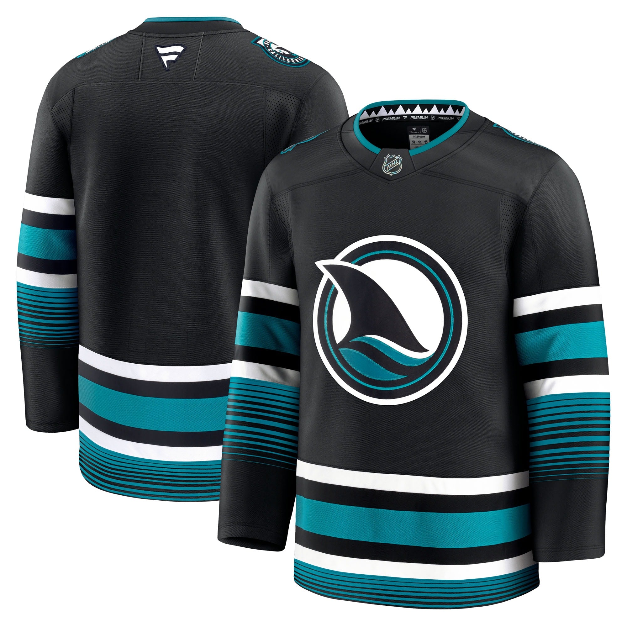 San Jose Sharks  Home Premium Jersey - Teal/Black