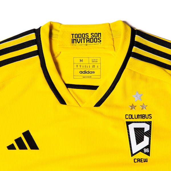 Columbus Crew adidas 2024 The Home Kit Authentic Jersey - Yellow