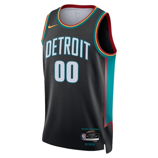 Detroit Pistons Nike Unisex 2025/26 City Edition Swingman Custom Jersey - Charcoal