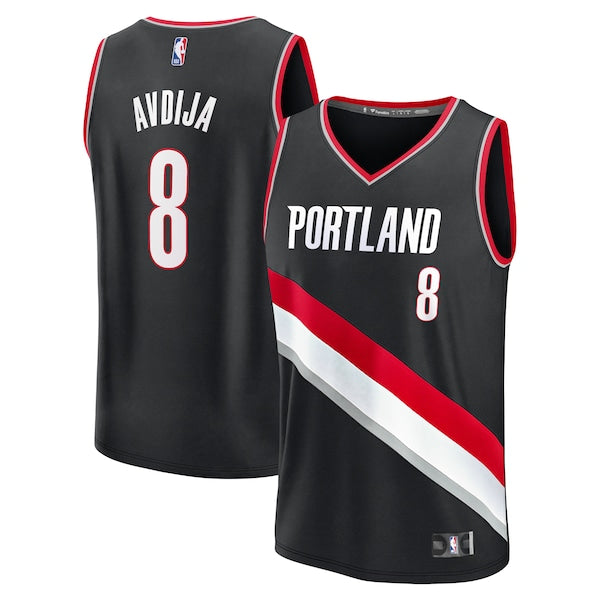 Deni Avdija Portland Trail Blazers  Fast Break Replica Player Jersey - Icon Edition - Black