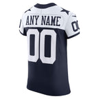 Dallas Cowboys Nike Vapor F.U.S.E. Elite Custom Jersey - Navy