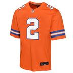 Patrick Surtain II Denver Broncos Nike Youth Mile High Collection 1977 Throwback Game Jersey - Orange
