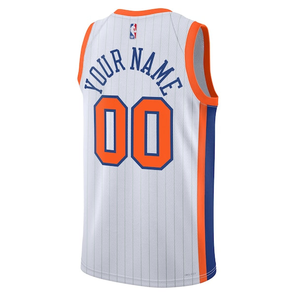 New York Knicks Nike Unisex 2024/25 Custom Swingman Jersey - City Edition - White