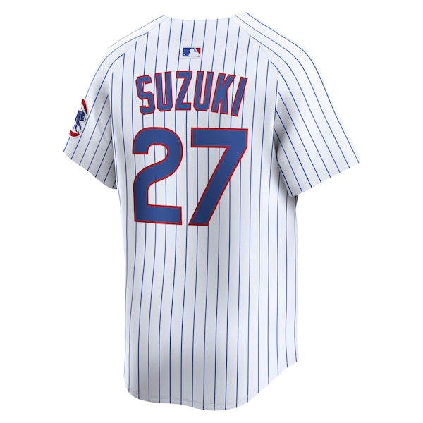 Seiya Suzuki Chicago Cubs Nike Home Limited Player Jersey - White