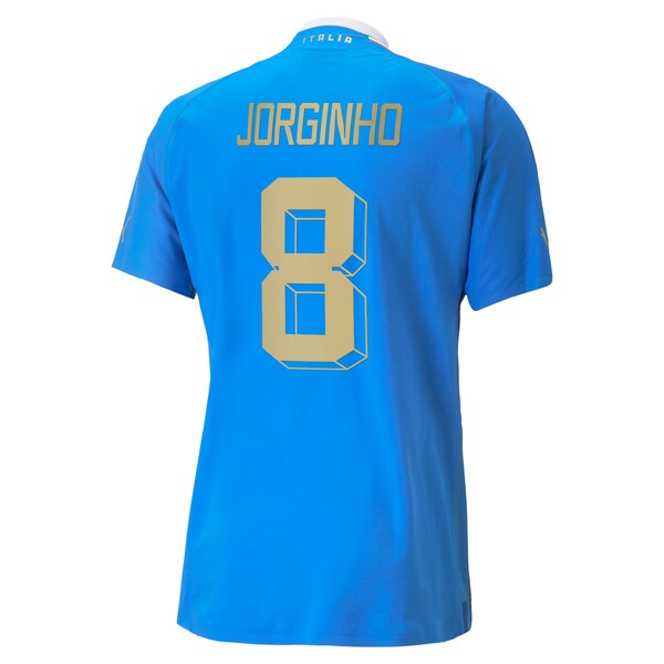 Jorginho Italy National Team Puma 2022/23 Home Authentic Player Jersey - Blue