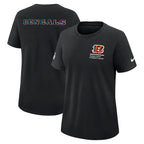 Cincinnati Bengals Nike Women's 2025 NFL Crucial Catch Tri-Blend Dri-FIT T-Shirt - Black