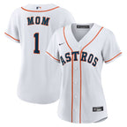 Houston Astros Nike Women's #1 Mom Home Replica Jersey - White