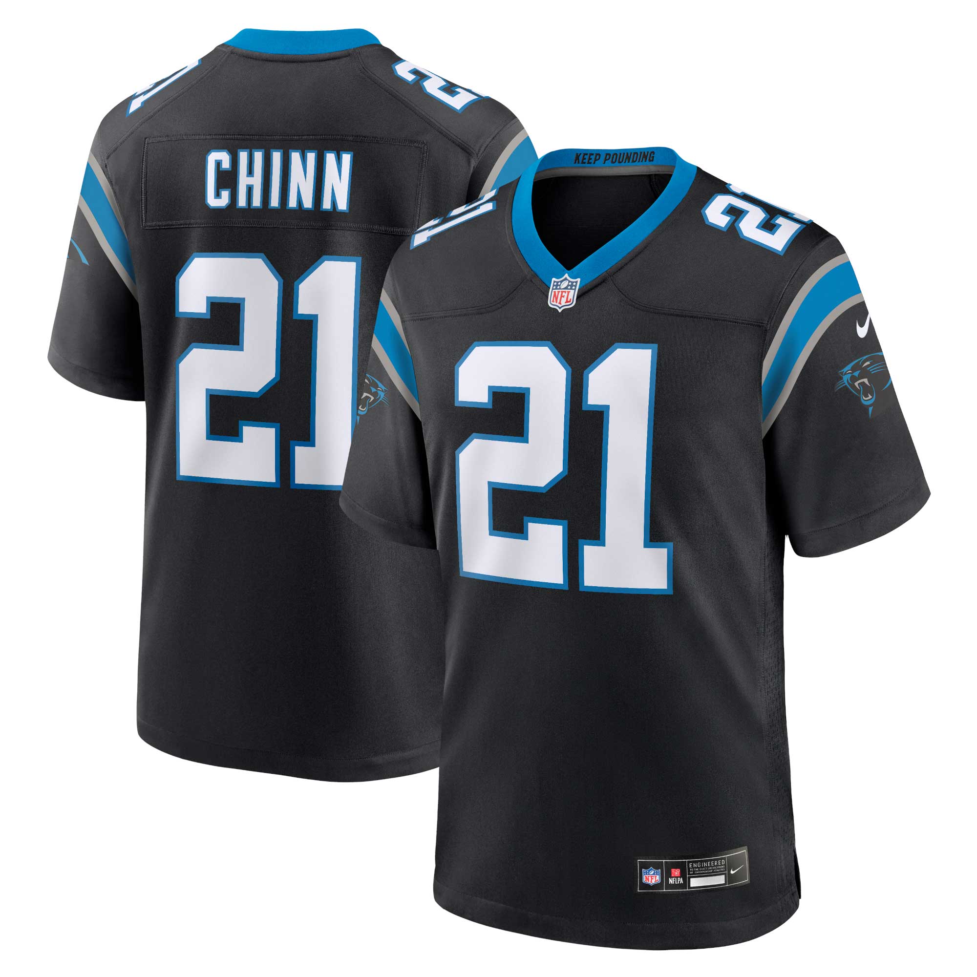 Jeremy Chinn Carolina Panthers Nike Game Jersey - White/Black