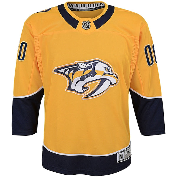 Nashville Predators Youth Home Premier Custom Jersey - Yellow