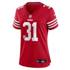 Isaac Guerendo San Francisco 49ers Nike Women's  Game Jersey -  Scarlet