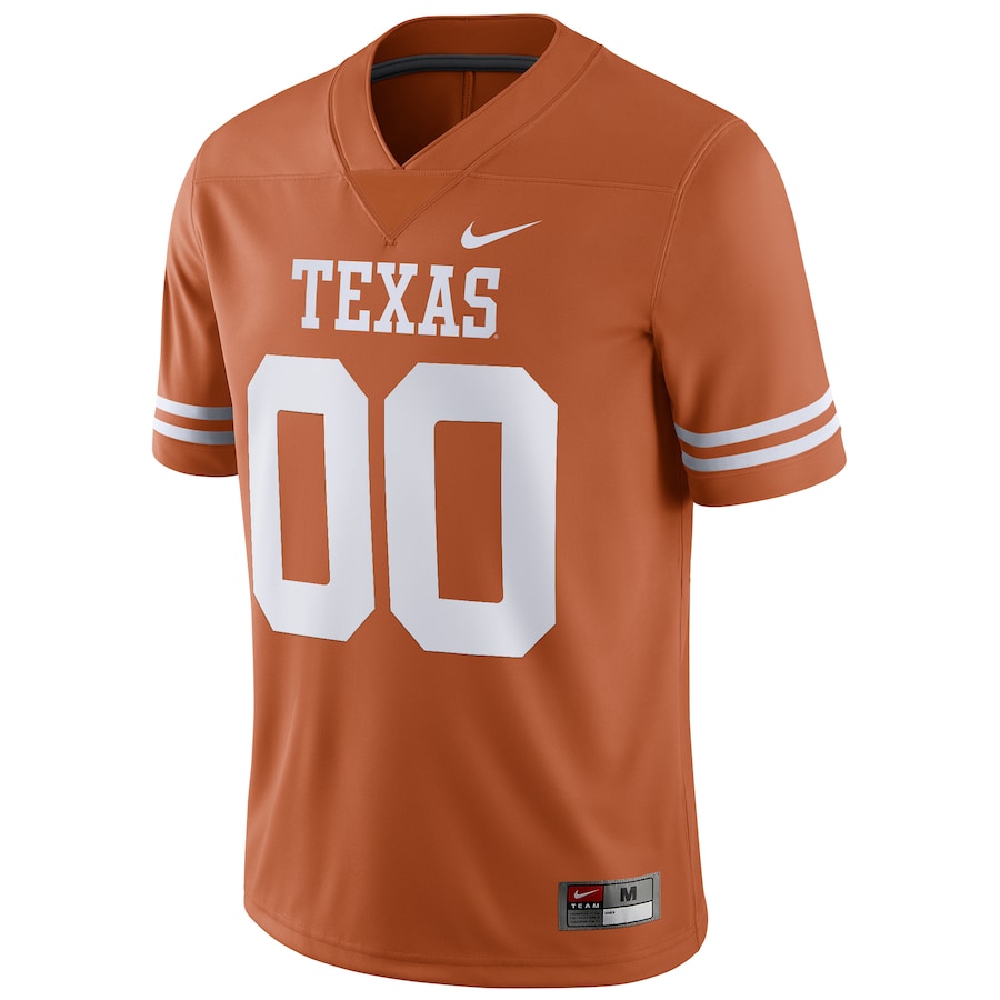 Men's Nike Texas Texas Longhorns Pick-A-Player NIL Replica Football Jersey - Orange/White