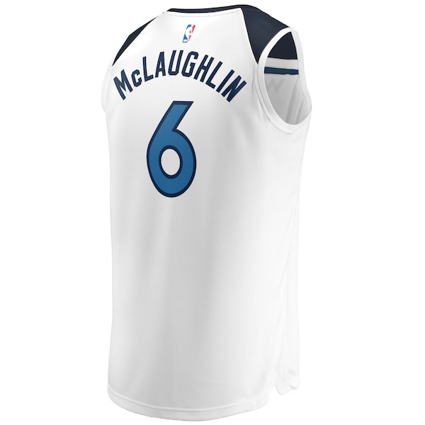 Jordan McLaughlin Minnesota Timberwolves  Youth Fast Break Replica Player Jersey - Association Edition - White