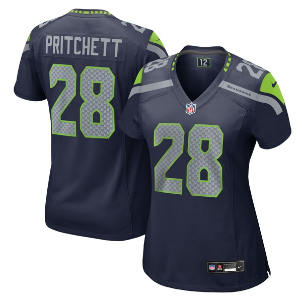 Nehemiah Pritchett Seattle Seahawks Nike Women's Team Game Jersey -  College Navy