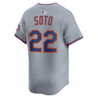 Juan Soto New York Mets Nike Road Limited Player Jersey - Gray
