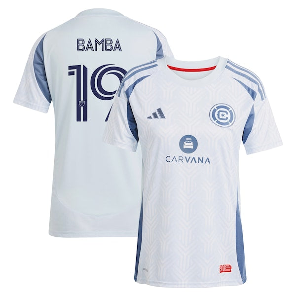 Jonathan Bamba Chicago Fire adidas Women's 2025 The Municipal Kit Replica Player Jersey - Light Blue