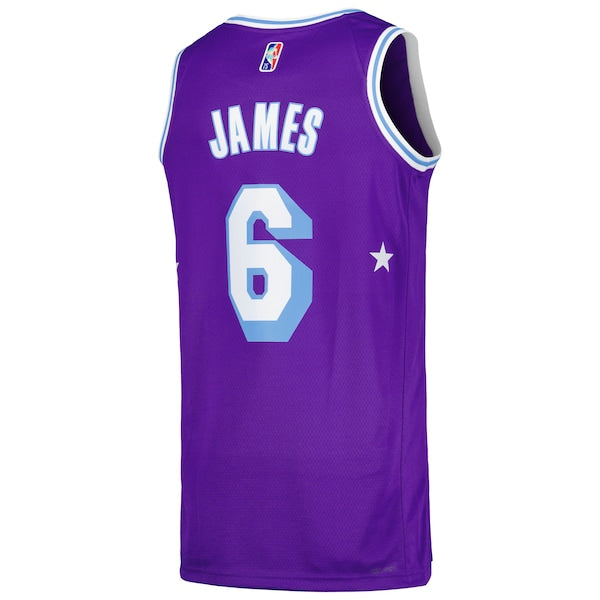 LeBron James Los Angeles Lakers Nike Swingman Player Jersey - City Edition - Purple