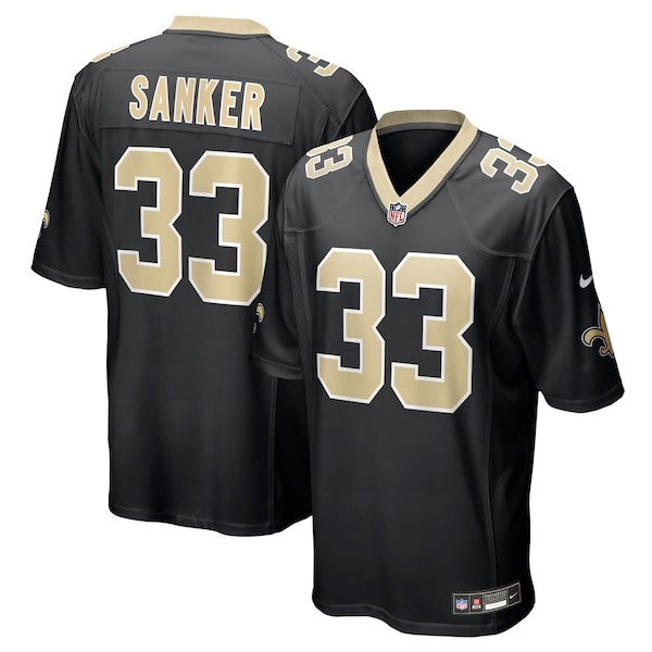 Jonas Sanker New Orleans Saints Nike Team Game Jersey -  Black