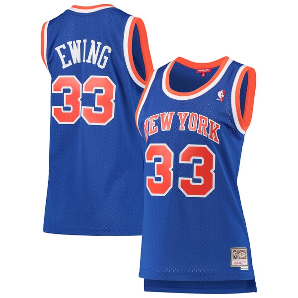 Patrick Ewing New York Knicks Women's 1991/92 Hardwood Classics Swingman Jersey - Blue