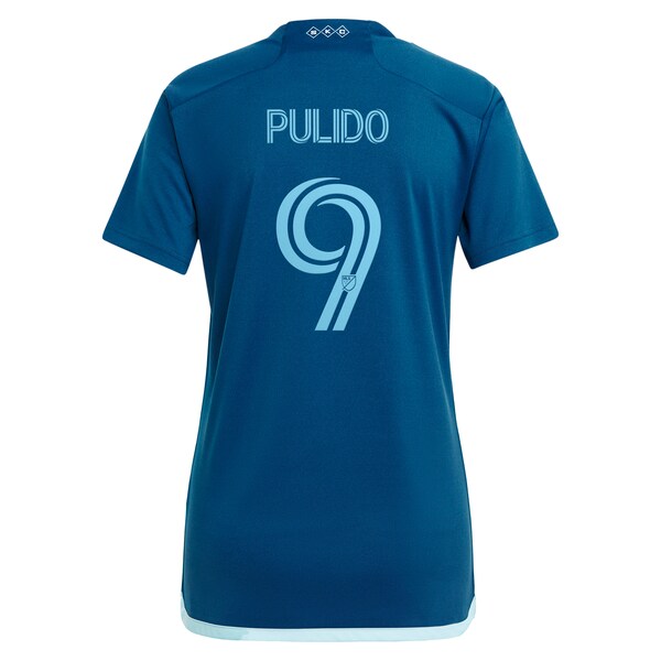 Alan Pulido Sporting Kansas City adidas Women's 2024 Diamonds Our Forever Replica Player Jersey – Navy
