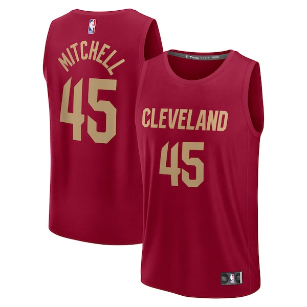 Donovan Mitchell Cleveland Cavaliers  Fast Break Replica Player Jersey - Icon Edition - Wine