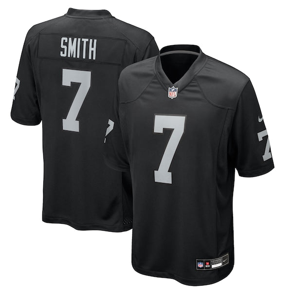 Geno Smith Las Vegas Raiders Nike Youth Game Player Jersey - Black