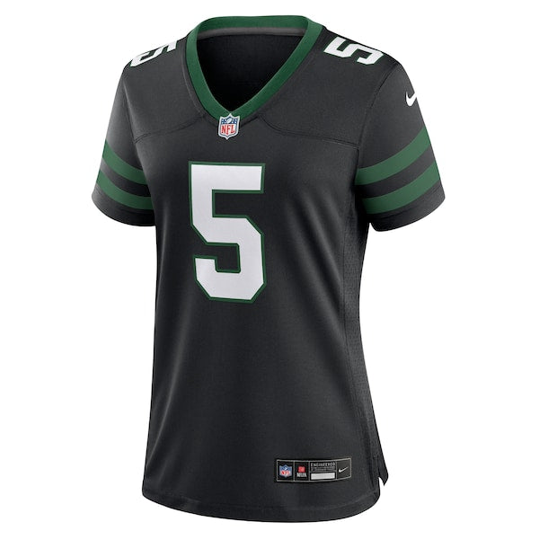 Garrett Wilson New York Jets Nike Women's Alternate Game Jersey - Legacy Black/Green/White
