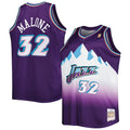 Karl Malone Utah Jazz Big & Tall Hardwood Classics 1996/97 Swingman Jersey - Purple/White